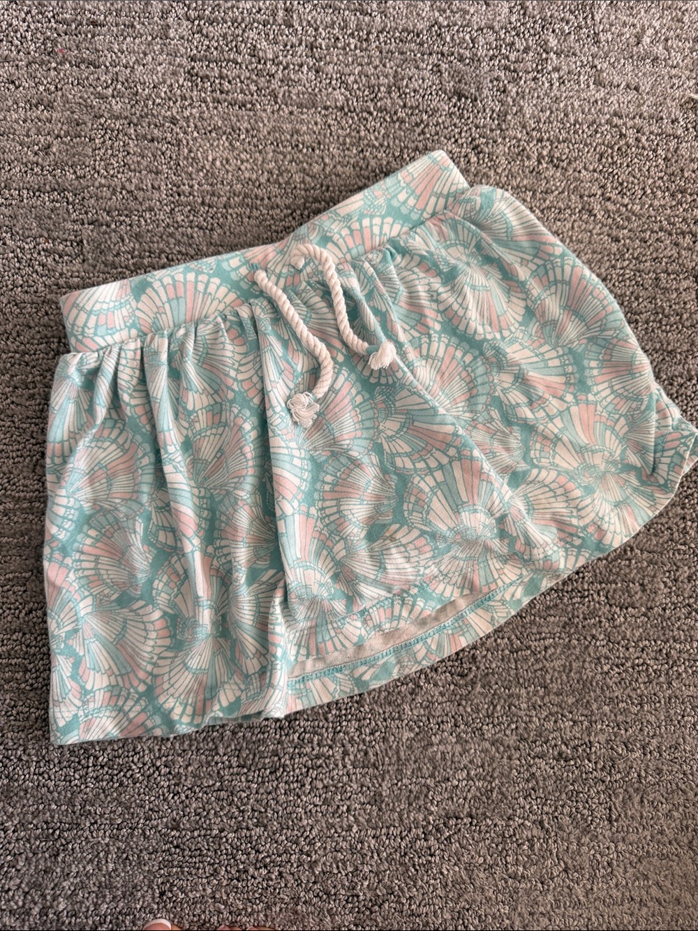 OshKosh B'gosh Mint & Light Pink Patterned Drawstring Skirt